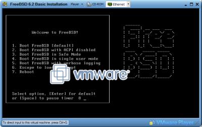 FreeBSD Boot Menu